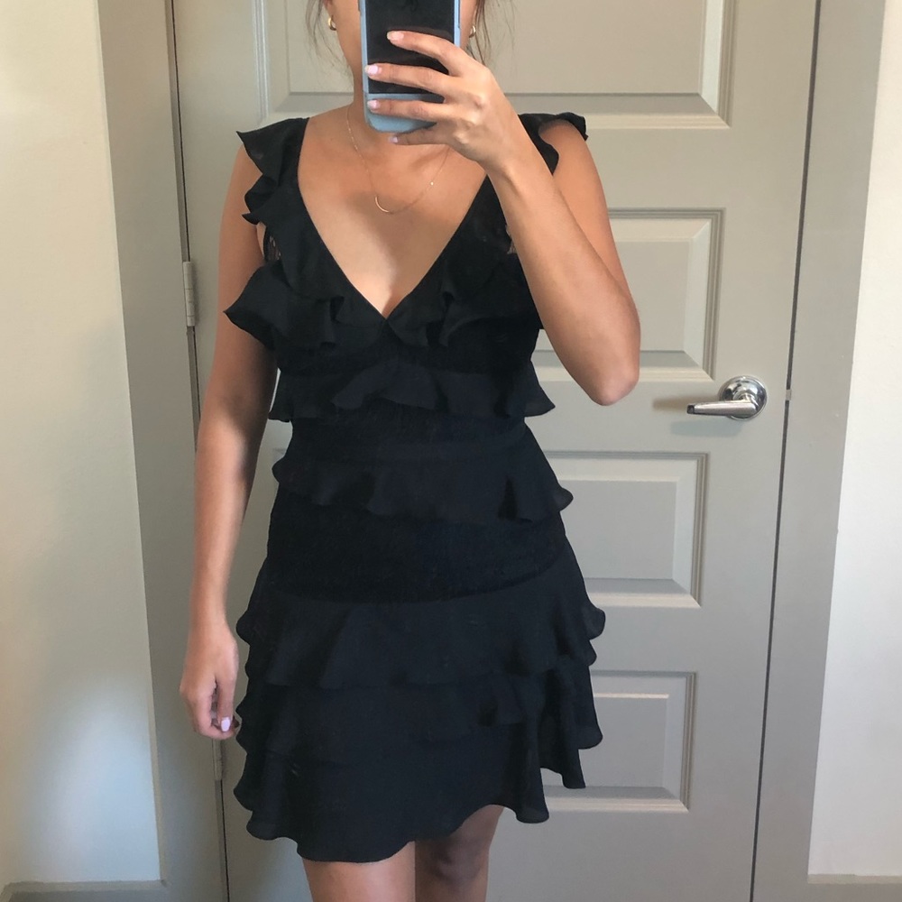Bardot Ruffle Dress